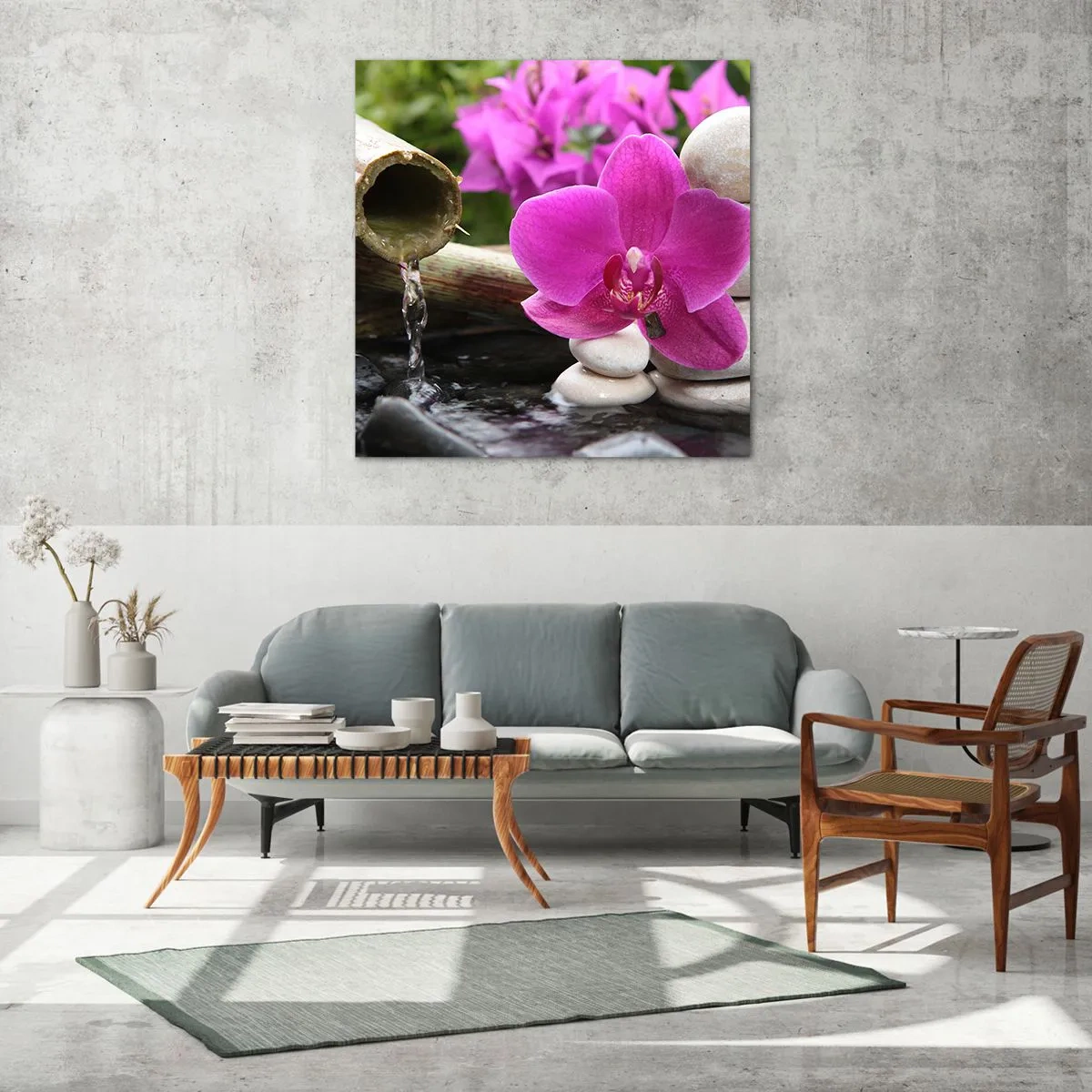 Cuadro sobre vidrio - Impresiones sobre Vidrio - Ya estás descansando - 70x70 cm