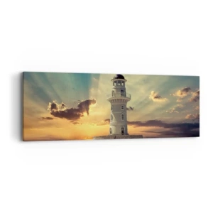 Cuadro sobre lienzo - Impresión de Imagen - Luz - Bondad - Belleza - 90x30 cm