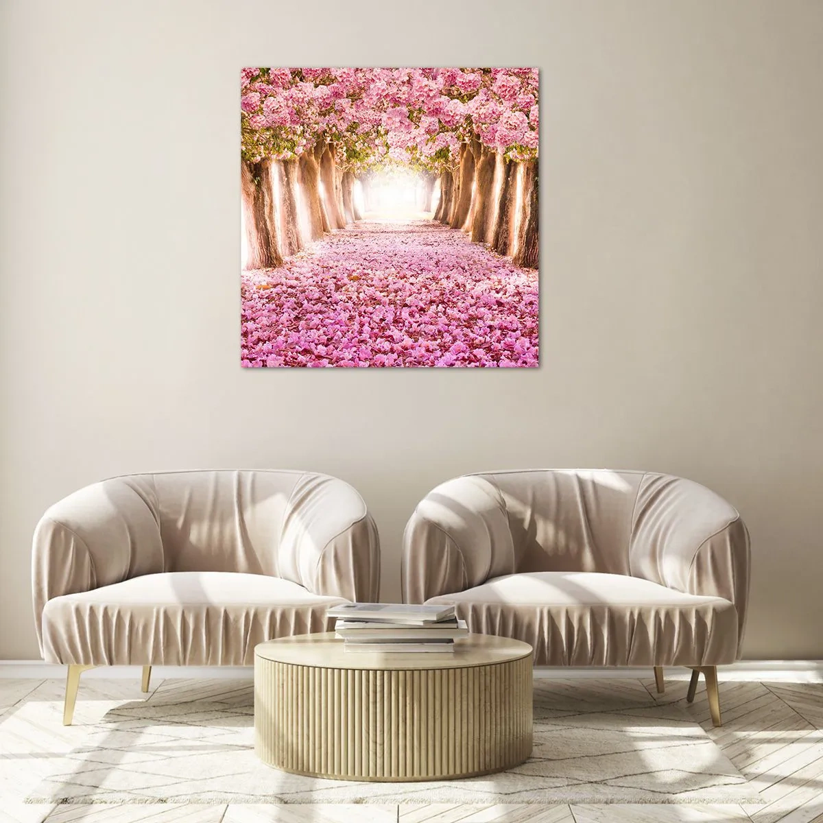 Cuadro sobre vidrio - Impresiones sobre Vidrio - El camino al paraíso - 40x40 cm