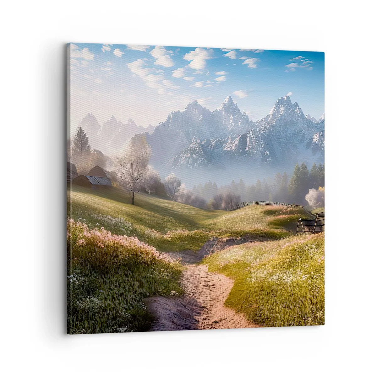 Cuadro sobre lienzo - Impresión de Imagen - Valle idílico - 60x60 cm