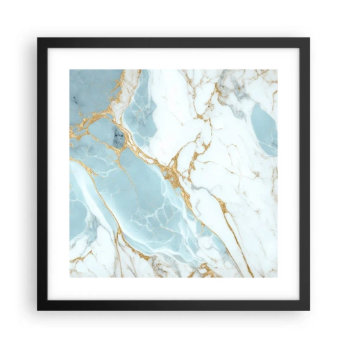 Póster en marco negro - Riqueza en la piedra - 40x40 cm