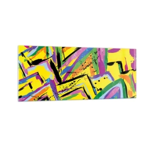 Cuadro sobre vidrio - Impresiones sobre Vidrio - Grita de alegría - 100x40 cm