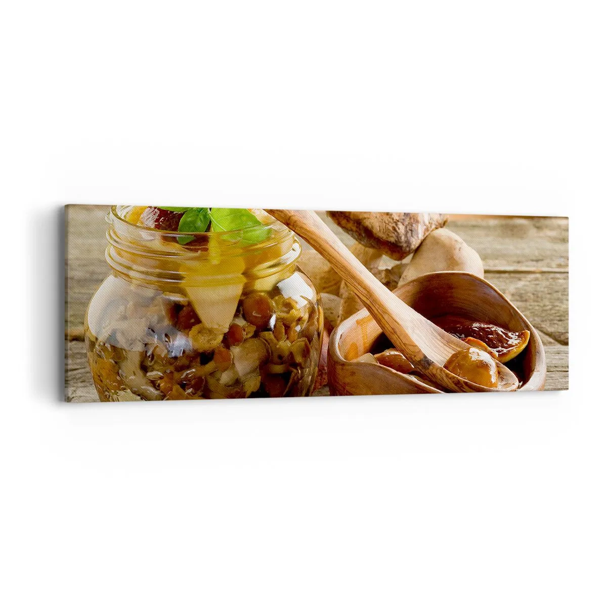 Cuadro sobre lienzo - Impresión de Imagen - Ya sea fresco, o salado, o de temporada de otoño.... - 90x30 cm