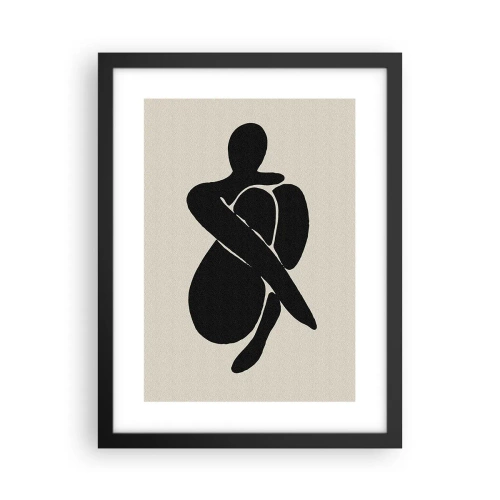 Póster en marco negro - En mi propio abrazo - 30x40 cm