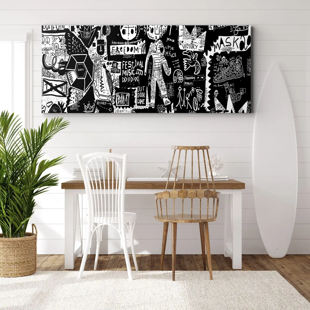 Cuadro sobre lienzo - Impresión de Imagen - La juventud espiritual de la ley y la alegría - 100x40 cm