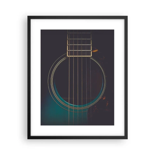 Póster en marco negro - Un momento antes de que suene - 40x50 cm