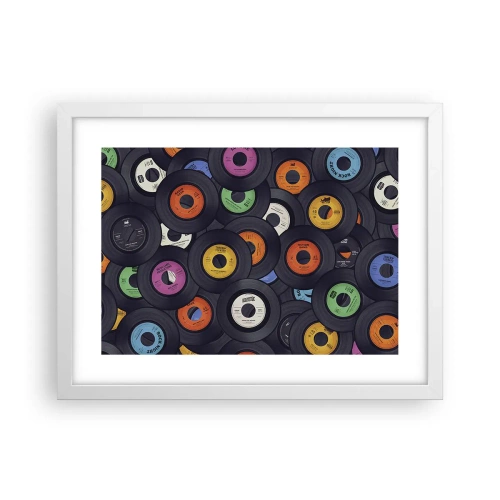 Póster en marco blanco - Colores de los clásicos - 40x30 cm
