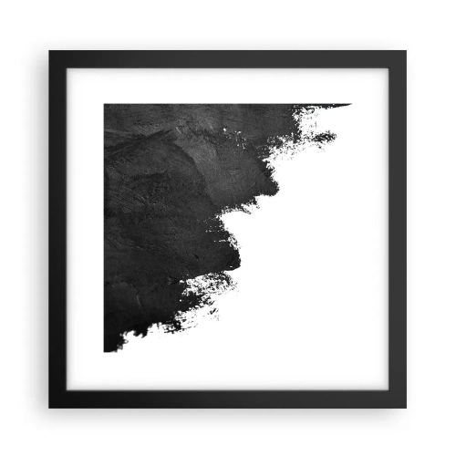 Póster en marco negro - Elementos: tierra - 30x30 cm