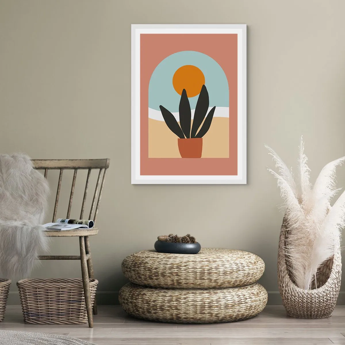 Póster en marco blanco - Pequeñas alegrías - 70x100 cm