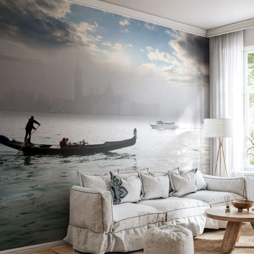 Fotomural Standard Eco - Una fabulosa ciudad de agua y niebla - Paisaje, Ciudad, Venecia - 500x350 cm