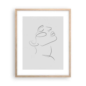 Póster en marco roble claro - Meandros de un sueño - 40x50 cm