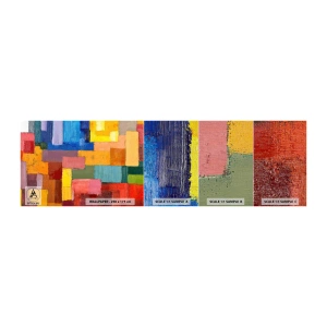 Muestra de fotomural Premium Canvas - Cada una diferente, todas coloridas - Abstracción, Pedazo, Patrón moderno - 100x30 cm