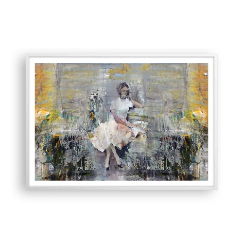 Póster en marco blanco - Clásica y moderna - 100x70 cm