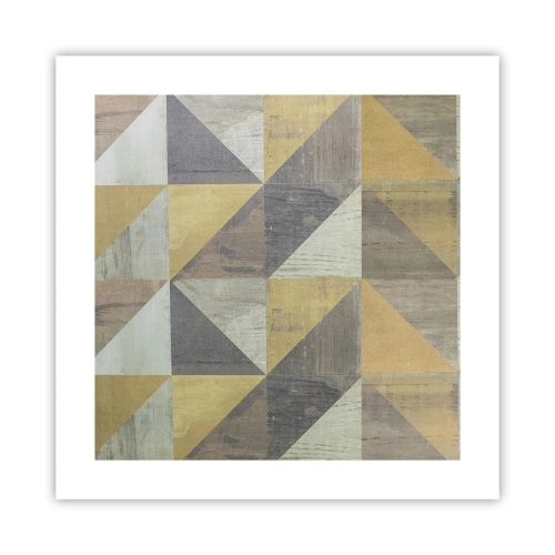 Póster - El arte de los triángulos - 40x40 cm