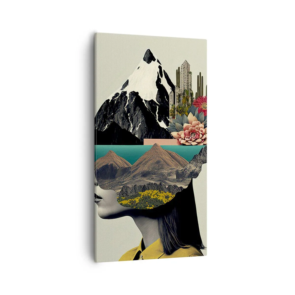 Cuadro sobre lienzo - Impresión de Imagen - La mujer, siempre un misterio - 55x100 cm