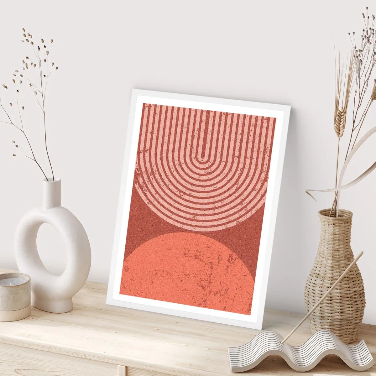 Póster en marco blanco - Estrecha relación - 50x70 cm