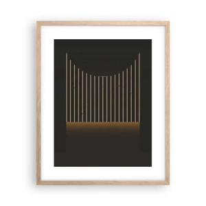 Póster en marco roble claro - Explorar la oscuridad - 40x50 cm