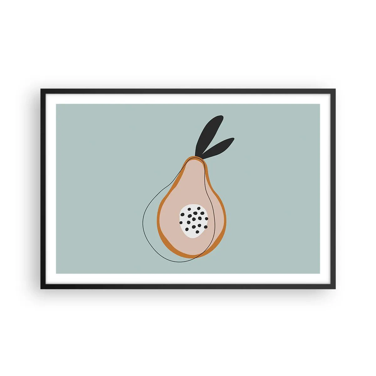 Póster en marco negro - El interior de la naturaleza - 91x61 cm