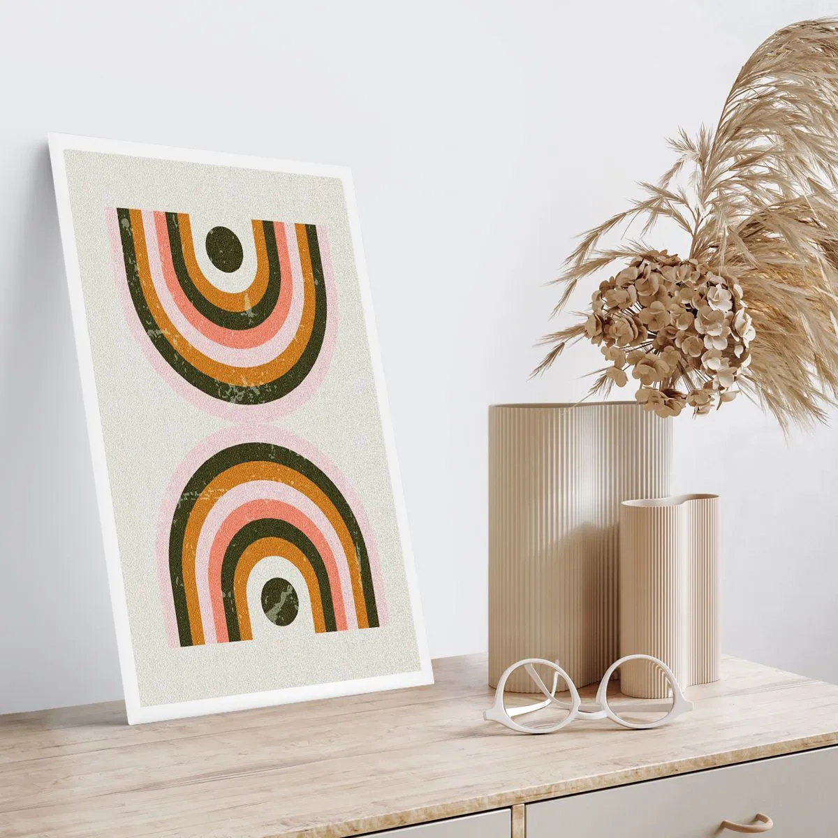 Póster - Abstracción gemela - 70x100 cm