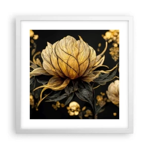 Póster en marco blanco - Sutil fragilidad - 40x40 cm