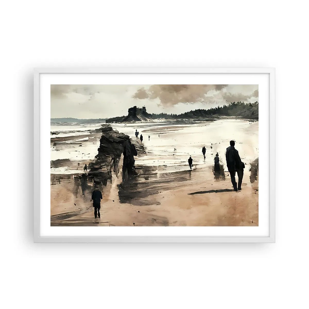 Póster en marco blanco - Un sueño evocado - 70x50 cm