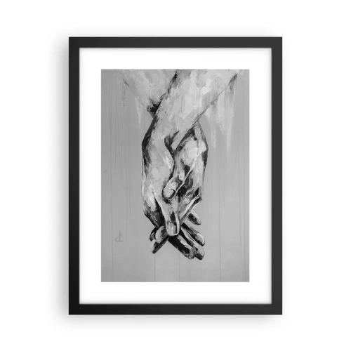 Póster en marco negro - El comienzo... - 30x40 cm