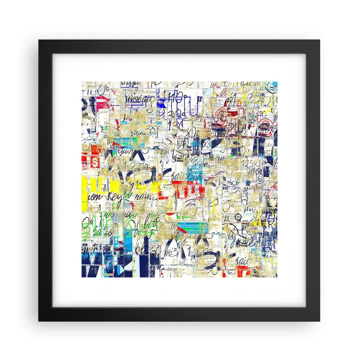 Póster en marco negro - Simplemente agradable a la vista - 30x30 cm