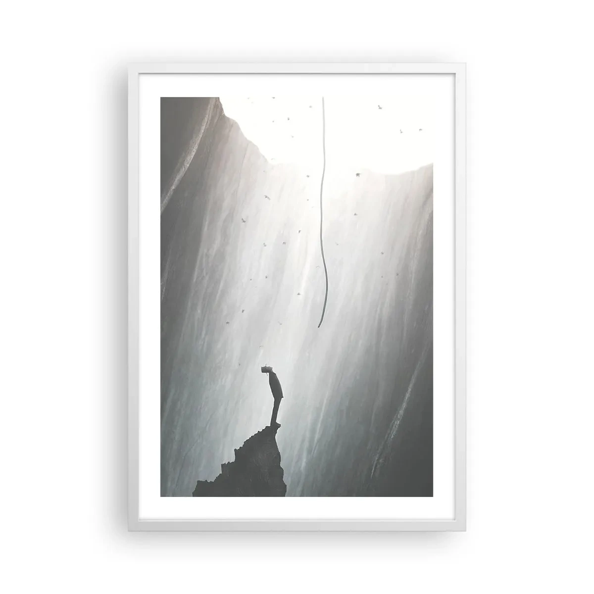 Póster en marco blanco - Siempre hay una salida - 50x70 cm