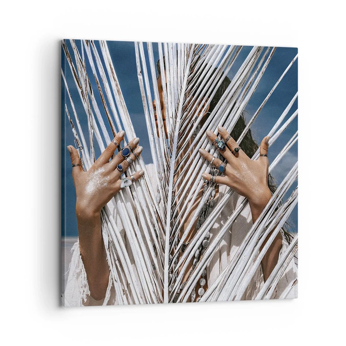 Cuadro sobre lienzo - Impresión de Imagen - ¿La mujer chamana? - 60x60 cm