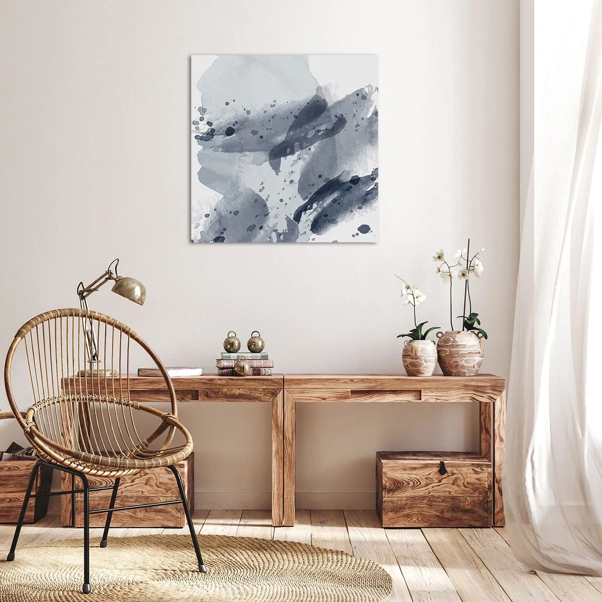 Cuadro sobre lienzo - Impresión de Imagen - Un estudio sobre la naturaleza del agua - 40x40 cm