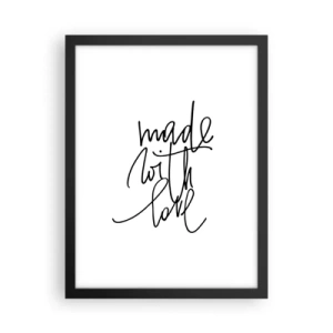 Póster en marco negro - La mejor marca - 30x40 cm