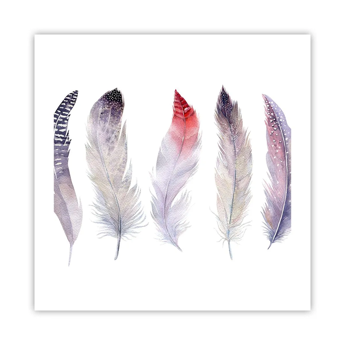 Póster - Suave como la niebla de muchos colores - 50x50 cm