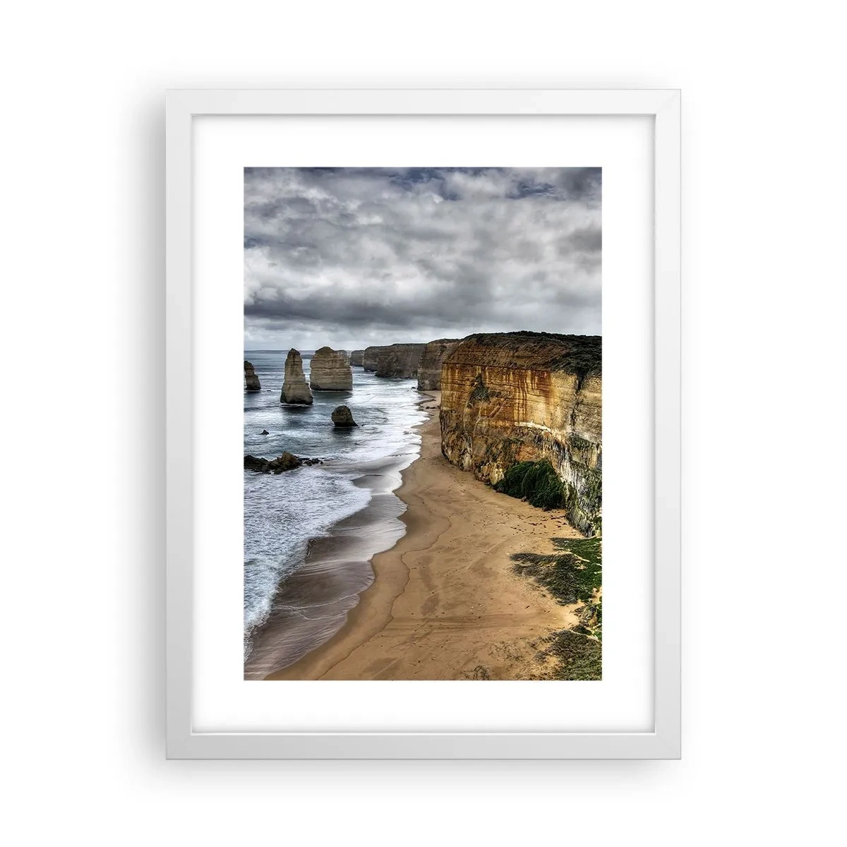 Póster en marco blanco - Belleza en bruto - 30x40 cm