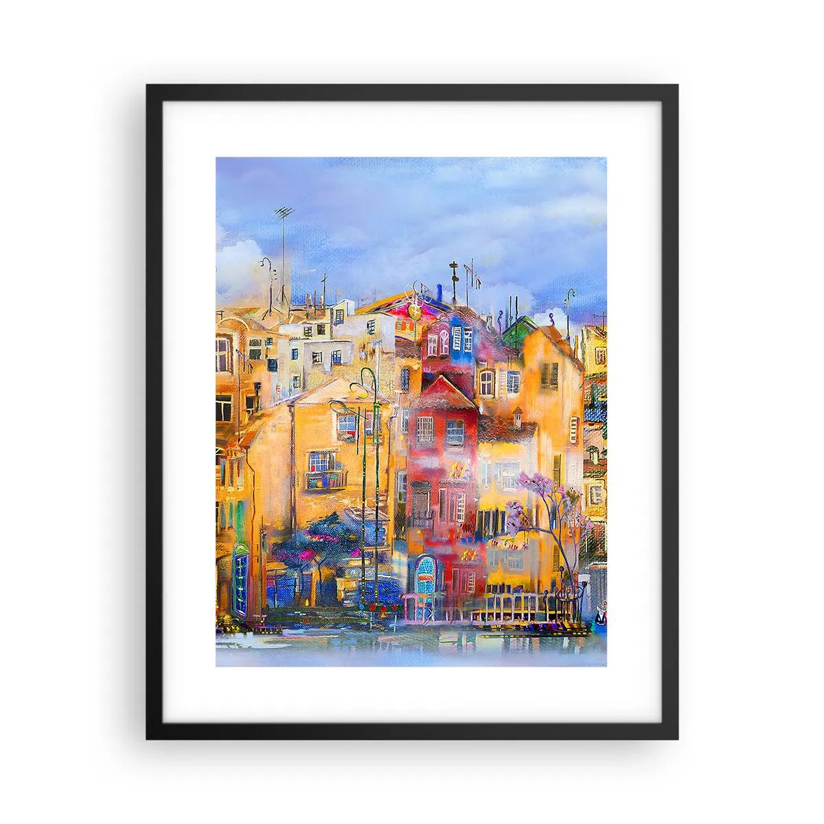 Póster en marco negro - Estamos juntos - 40x50 cm