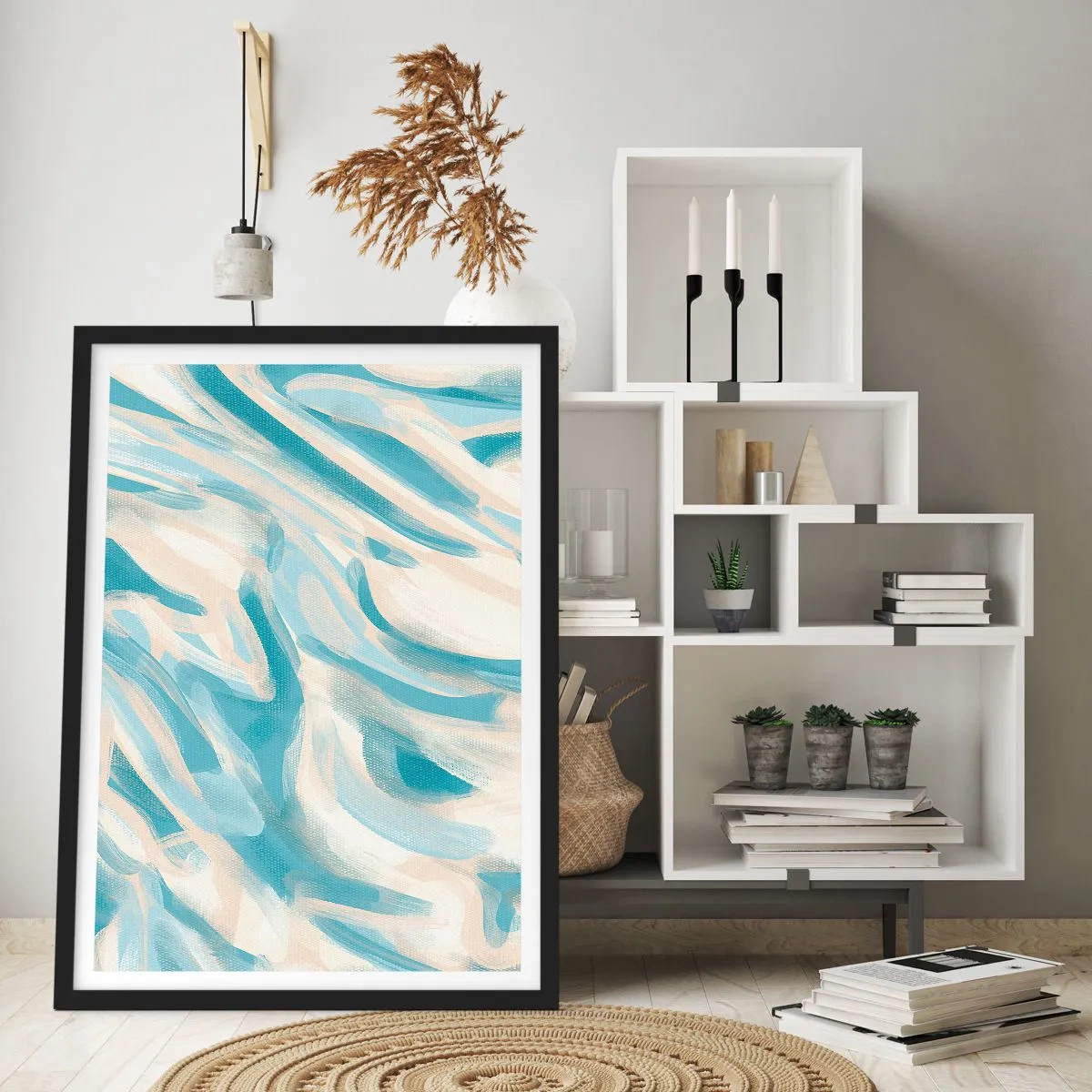 Póster en marco negro - Brisas primaverales - 70x100 cm