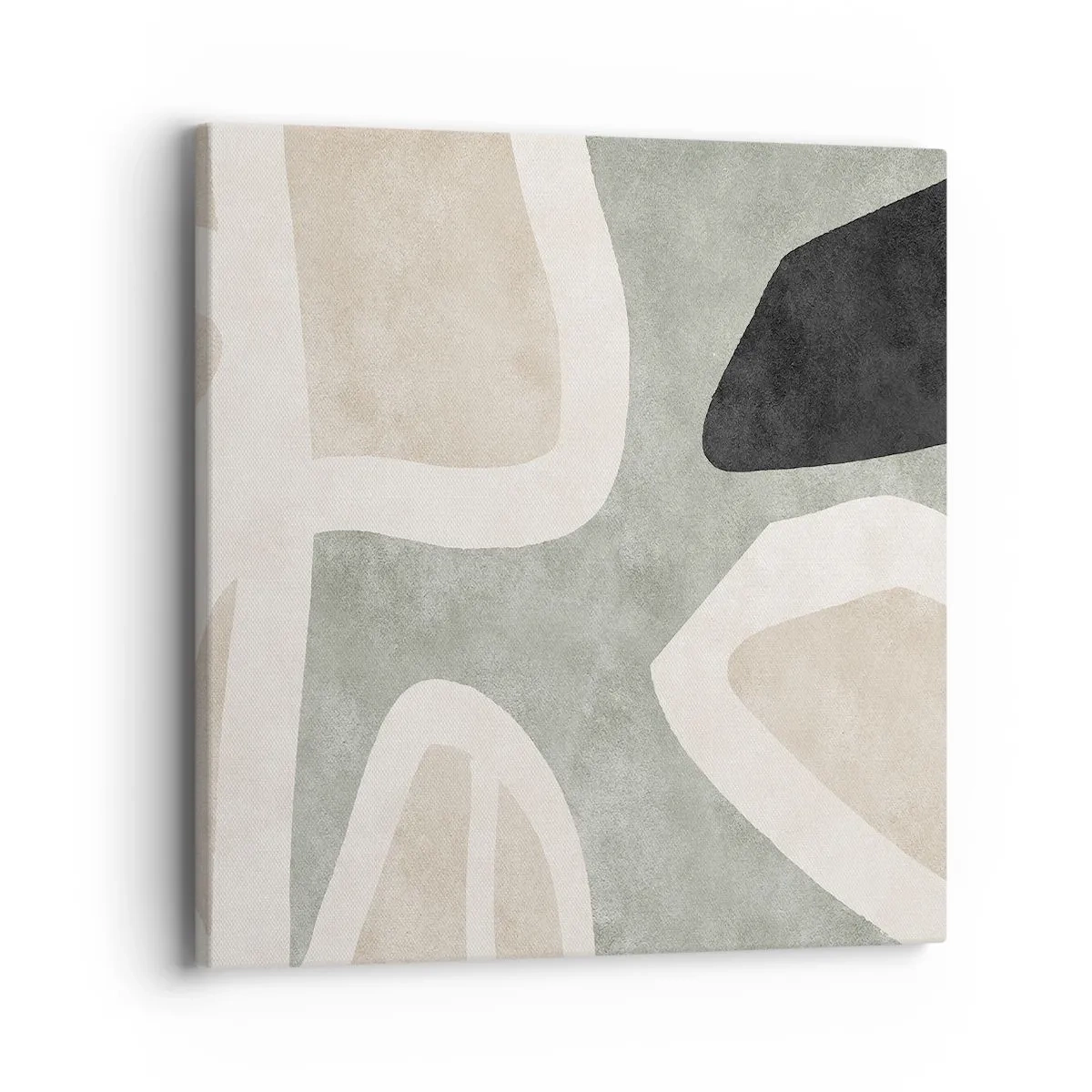 Cuadro sobre lienzo - Impresión de Imagen - Composición con un toque negro - 40x40 cm