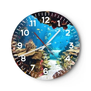 Reloj de pared - Reloj de vidrio - Ni siquiera has soñado - 30x30 cm
