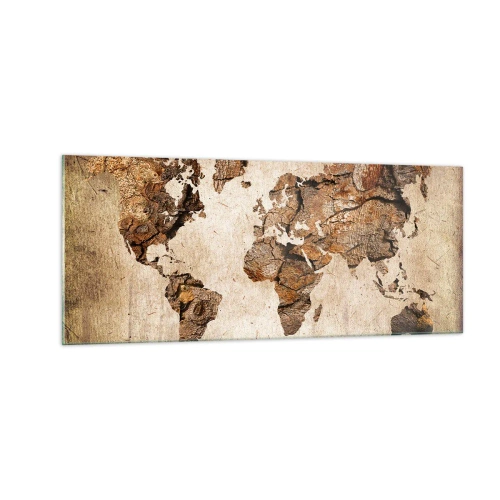 Cuadro sobre vidrio - Impresiones sobre Vidrio - El descubrimiento del mundo - 100x40 cm