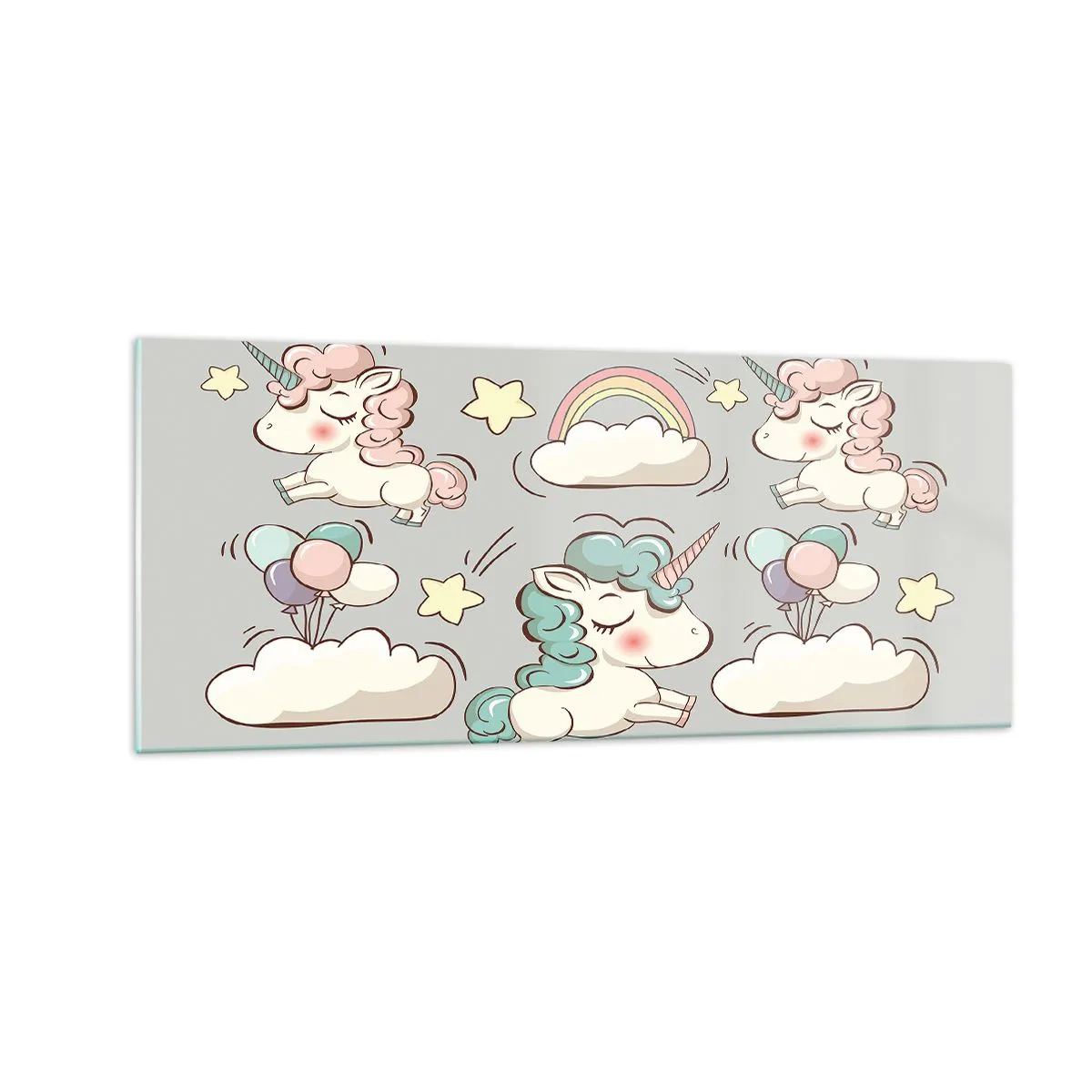 Cuadro sobre vidrio - Impresiones sobre Vidrio - Estoy seguro de que existen - 100x40 cm