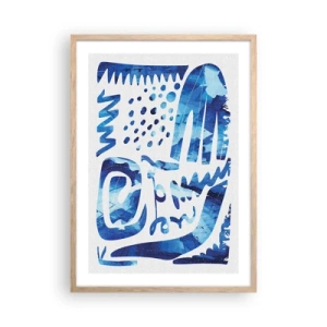 Póster en marco roble claro - Vuelta a las raíces - 50x70 cm