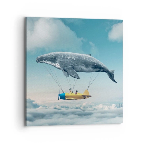 Cuadro sobre lienzo - Impresión de Imagen - ¿Por qué no? - 70x70 cm