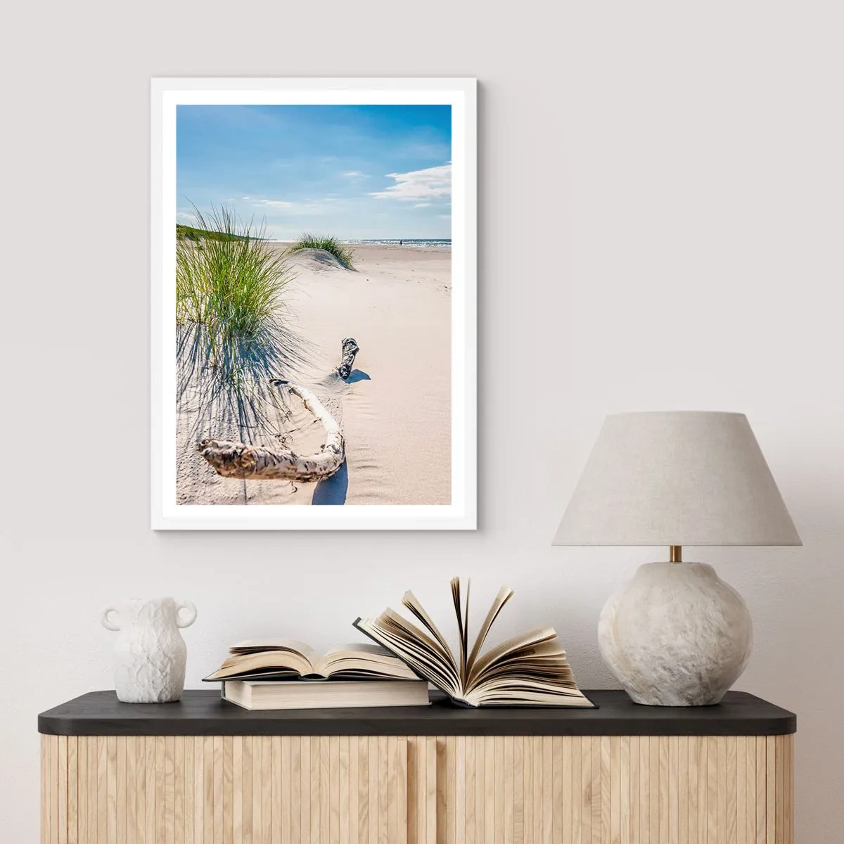Póster en marco blanco - ¿La más bella? Báltico - 40x50 cm