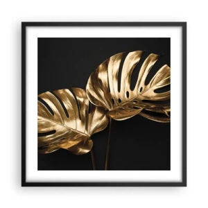Póster en marco negro - Tesoros de la naturaleza - 50x50 cm