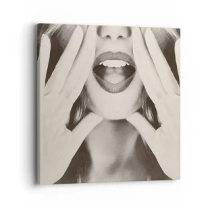 Cuadro sobre lienzo - Impresión de Imagen - ¡Ya estoy en camino! - 40x40 cm