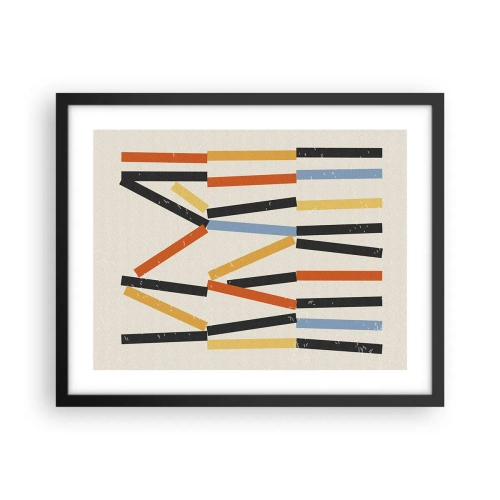 Póster en marco negro - Composición horizontal - 50x40 cm