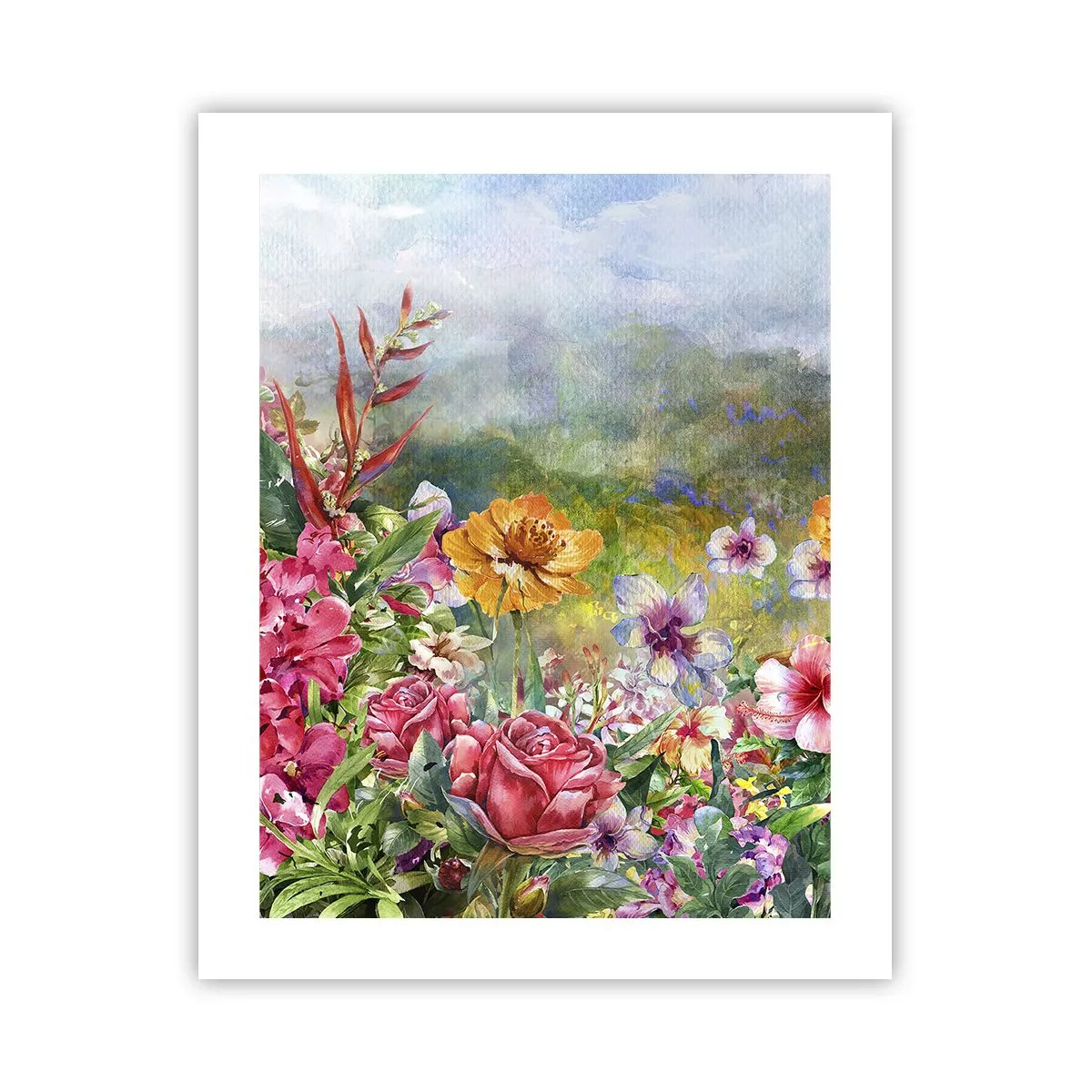 Póster - Un jardín enloquecido - 40x50 cm