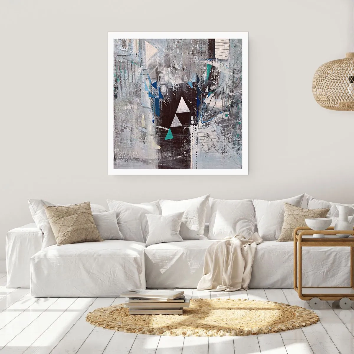 Póster - El orden superior de los triángulos - 60x60 cm