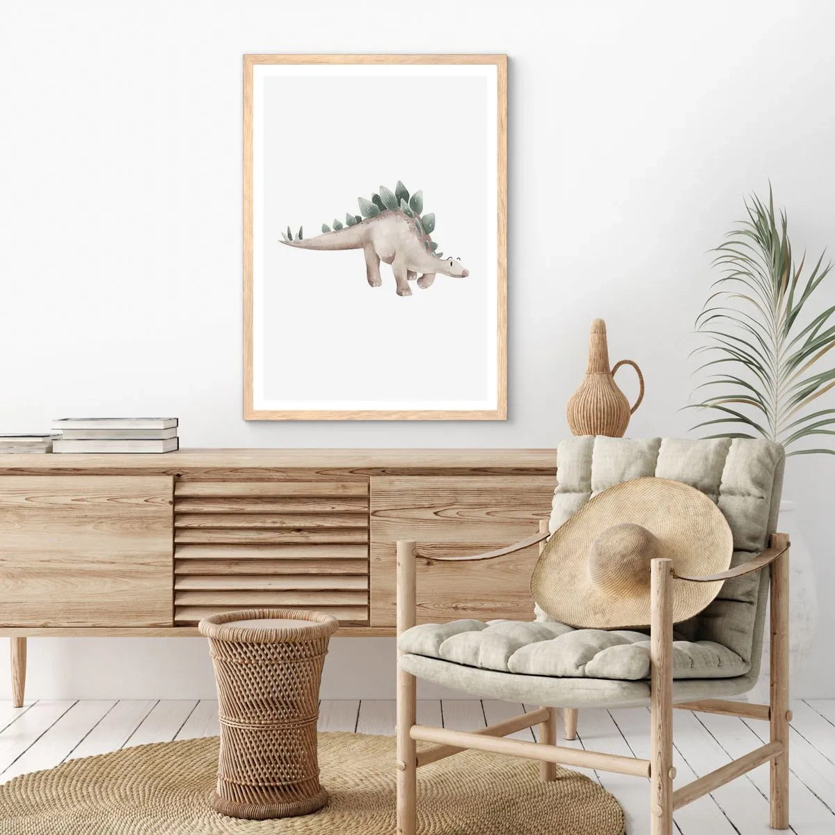 Póster en marco roble claro - Un amigo de otro tiempo - 50x70 cm