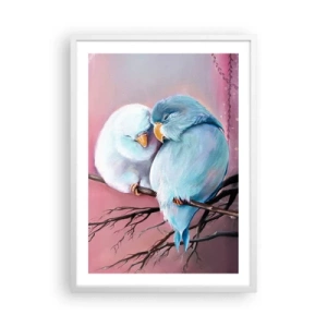 Póster en marco blanco - Qué añadir aquí... - 50x70 cm