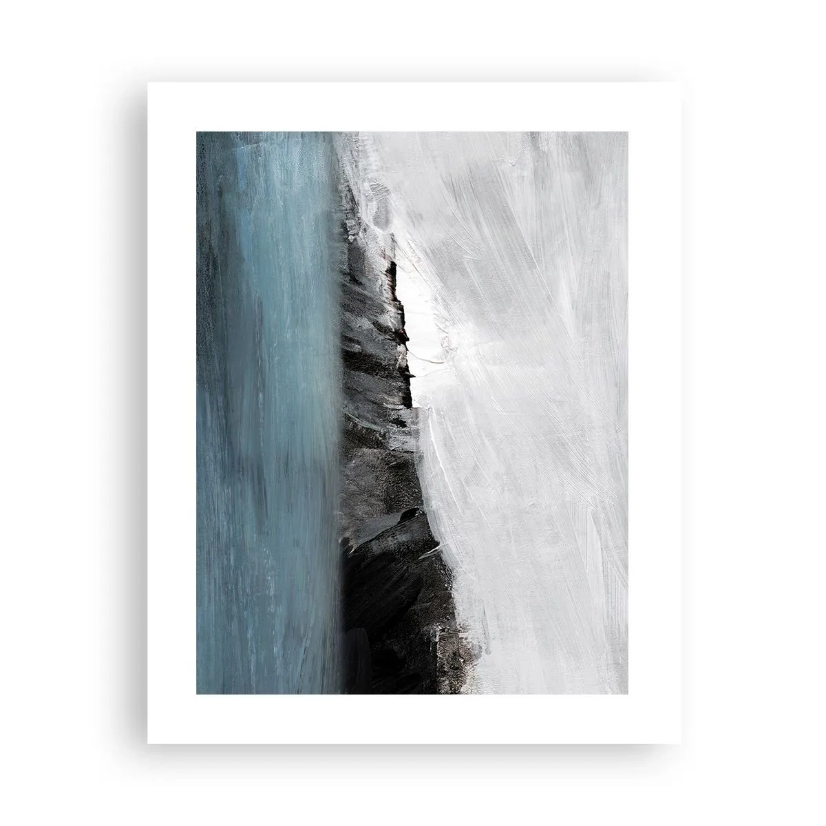 Póster - Agua - tierra: un choque de elementos - 40x50 cm